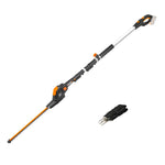 WORX WG252E.9 20V Cordless Pole Hedge Trimmer 45cm, Reach up to 2.8m, Multi-angle adjustable head, Battery And Charger Not Included