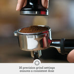 Sage - The Barista Express - Bean to Cup Coffee Machine with Grinder - Manual Tamping, Manual Milk Frother, PID Temp Control - Brushed Stainless Steel