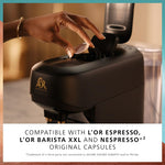 Philips L’OR BARISTA Absolu Capsule Coffee Machine – 19 Bar System, Dual Capsule Recognition, Enjoy Over Ice, Intensity Boost, XXL Capsules Compatible, Deep Black (LM9512/60)