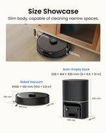 Tapo RV30 Max Plus Robot Vacuum and Mop - Black