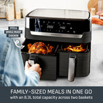 Tefal Easy Fry Dual Zone Air Fryer 8.3L Black EY901840