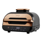 Ninja Foodi MAX Health Grill & Air Fryer 3.8L with Digital Cooking Probe, 6-in-1 Air Fry, Bake, Roast & more, Dishwasher Safe Parts, Large Grill Plate, Copper/Black Amazon Exclusive AG551UKCP
