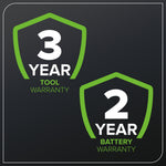 Greenworks 40V Cordless Lawnmower for Lawns up to 400m², 35cm Cutting Width, 40L Bag PLUS Two 40V 2Ah Batteries & One Charger, 3 Year Guarantee-G40LM35K2X, Green