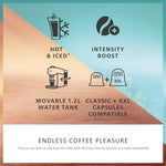 Philips L’OR BARISTA Absolu Capsule Coffee Machine – 19 Bar System, Dual Capsule Recognition, Enjoy Over Ice, Intensity Boost, XXL Capsules Compatible, Deep Black (LM9512/60)