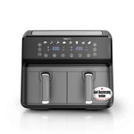 Keplin 9L Dual Zone Air Fryer - 2700W 8-in-1 Cooker Black