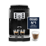 De'Longhi Magnifica S, Automatic Bean to Cup Coffee Machine, Espresso and Cappuccino Maker, ECAM22.110.B, Black, Black Silver, 3 Drinks