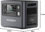 2048Wh Portable Power Station 2400W LiFePO4 Battery Solar Generator with UPS
