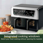 Cuisinart XXL10.4L Air Fryer with 2 x 5.2L Drawers |PFAS Free|Chemical-free cooking | Air Fry, Roast, Grill, Bake, Dehydrate, Max Crisp, Keep Warm | Dual Zones - cook 8+ portions|Dishwasher Safe