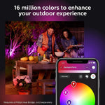 Philips Hue Lily White & Color Ambiance Outdoor Spotlight 3-Pack