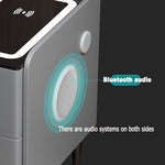 Smart Nightstand with Wireless Charging & LED - Dark Gray