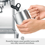 Sage - The Barista Express - Bean to Cup Coffee Machine with Grinder and Manual Milk Frother - 16 Grind Settings, 15 Bar Pump, PID Temp Control, Normal Milk Jug, Stainless Steel