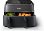 Philips Airfryer 3000 Series Dual Basket NA350/00 Black