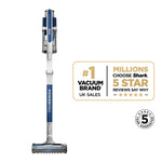 Shark PowerPro Cordless Stick Vacuum Cleaner, Lightweight, Floor Detect Technology, Anti-Hair Wrap Technology, Anti-Allergen Complete Seal, Flexible, Handheld mode, Navy Metallic, IZ380UK