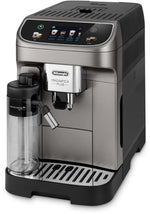 De'Longhi Magnifica Plus ECAM320.70.SB, Automatic Coffee Machine, Hot Milk Cream System for Automatic Cappuccino, Full-Touch Color Display, Extra Shot Function, x2 Function, Titanium Black