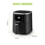 Tower T17205AFR Digital Air Fryer - Black 4L 1300W
