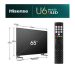 Hisense 65U6NQTUK 65" Mini LED 4K Smart TV