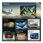 Hisense 65U6NQTUK 65" Mini LED 4K Smart TV