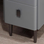 Smart Nightstand with Wireless Charging & LED - Dark Gray