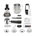 Sage - The Barista Express - Bean to Cup Coffee Machine with Grinder and Manual Milk Frother - 16 Grind Settings, 15 Bar Pump, PID Temp Control, Normal Milk Jug, Black Gloss