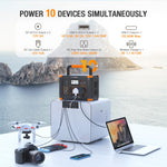 999WH 1000W Portable Power Station - Solar Generator for Home Backup & Camping
