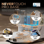 Shark PowerDetect Robot Vacuum and Mop with 60-Day Self-emptying and Cleaning Base - 3D LiDAR Navigation - Wi-Fi/App - 4 Anti-microbial Pads, 2 Odour Cartridges and 2 Brushes Incl. - White