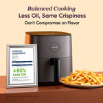 COSORI Air Fryer 4.7L, 9-in-1 Compact Air Fryers Oven, 130+ Recipes(Cookbook & Online), Max 230℃ Setting, Digital Tempered Glass Display, Quiet, 4 Portions, Non-Stick, Dishwasher Safe, 1500W