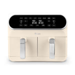 Swan Retro Dual Basket Air Fryer 8L 1700W - Cream
