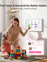 Airzeen 15.6" Digital Wall Calendar & Smart Chore Chart - White