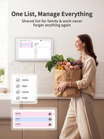 Airzeen 15.6" Digital Wall Calendar & Smart Chore Chart - White