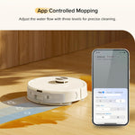 roborock Q7 M5 Robot Vacuum Cleaner with Mop, 10,000Pa HyperForce Suction, Dual Anti-Tangle System, PreciSense LiDAR Navigation, APP-Controlled Mopping, Ideal for Pet Hair and Hard Floors
