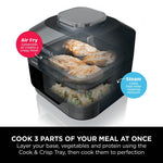 Ninja Speedi 12-in-1 Multi-Cooker, Air Fryer and Slow Cooker, 5.7L Cooking Pot, Meals for 4 in Minutes, Air Fry, Steam, Grill, Bake, Roast, Sear, Slow Cook and More, Grey ON500UK