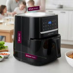 Andrew James 6L Digital Air Fryer, 1600W 10-in-1 Airfryer, Small Air Fryer for Home, Air Fry, Bake, Roast & Grill, LED Touch Display, Rapid Airflow, Non-Stick, Dishwasher Safe