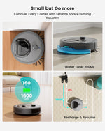 Lefant M330 Pro Robot Vacuum and Mop - 5000Pa Light Grey