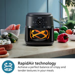 Philips Airfryer 2000 Series 6.2L with Window - Black