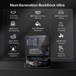 Roborock Saros 10 Slim Robot Vacuum and Mop - Black