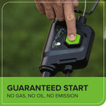 Greenworks 48V (2x24V) Self Propelled Cordless Lawnmower for Large Lawns up to 480m2, 46cm Cutting Width, 55LBag PLUS Two 4Ah Batteries and Twin Charger, 3 Year Guarantee GD24X2LM46SPK4X