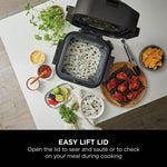 Ninja Speedi 12-in-1 Multi-Cooker, Air Fryer and Slow Cooker, 5.7L Cooking Pot, Meals for 4 in Minutes, Air Fry, Steam, Grill, Bake, Roast, Sear, Slow Cook and More, Grey ON500UK