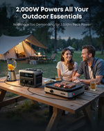1024WH 2000W Portable Power Station - Solar Generator with UPS for Home Backup & Camping