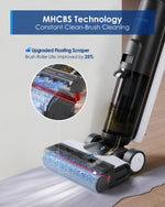 Tineco Floor ONE S6 Cordless Wet Dry Vacuum Floor Cleaner Washer Mop All-in-One for Hard Floors, LED Display, Long Runtime, Dual-Sided Edge Cleaning, Self-Cleaning