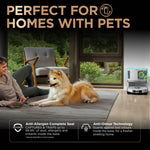 Shark PowerDetect Robot Vacuum and Mop with 60-Day Self-emptying and Cleaning Base - 3D LiDAR Navigation - Wi-Fi/App - 4 Anti-microbial Pads, 2 Odour Cartridges and 2 Brushes Incl. - White