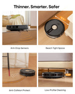 Uninell UR1 Robot Vacuum and Mop - 5000Pa Black