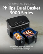 Philips Airfryer 3000 Series Dual Basket NA350/00 Black