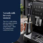 De'Longhi Magnifica ECAM222.20.B, Automatic Coffee Machine with Milk Nozzle, Bean to Cup Espresso Machine with 4 One-Touch Recipes, Soft-Touch Control Panel, 1450W, Black