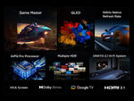 TCL 85T8C-UK 85" 4K QLED 144Hz Gaming Google TV