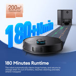 Ultenic T20 Pro Robot Vacuum and Mop with Self-Empty Station Black