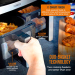 Tower T17100 Vortx Vizion 9L Double Basket Air Fryer - Black