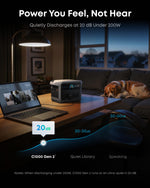 1024WH 2000W Portable Power Station - Solar Generator with UPS for Home Backup & Camping