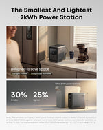 S2000 Portable Power Station, 2,010Wh, 3,000W Peak, Home Backup