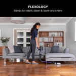 Shark Corded Stick Vacuum Cleaner with Anti Hair Wrap and DuoClean Floorhead, Flexible Vacuum Cleaner with Anti-Allergen Complete Seal, 2 Attachments, 10m Cord, Purple HZ500UK