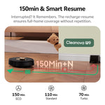 Vexilar Cleanova W9 Robot Vacuum and Mop - Black 8000Pa